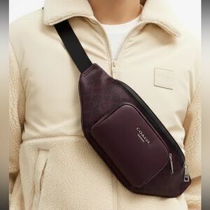 Coach Racer NWT Sling Bag In Signature Canvas